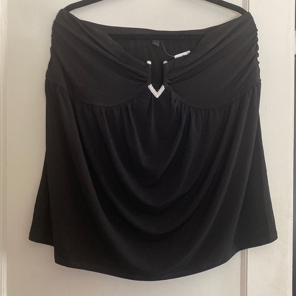 Torrid strapless top w/ Rhinestone embellishment.